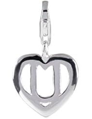 SilveRado (tm) VR040 Verado Sterling Silver Letter U Pandora Compatible Bead / Charm with Lobster Clasp