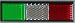 Italian Flag Reflector Badge Magnetic for Auto RV Truck Boat Motorcycle Home