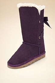 Younger Girls Suede Faux Fur Boots