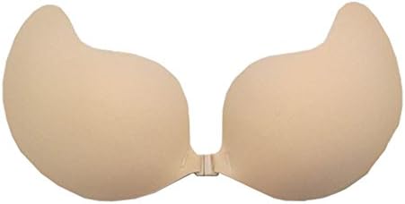 Gorgeouslicious Women's Self Adhesive Backless V Shape Bra B Medium Beige