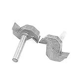 uxcell スロットアンダーカットルータービット T タイプ 6.35mmシャンク径 9.52mm切削深さ