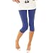 Leggings Gr. 36/S 38/M 40/L Leggins Damen Legins Kurz Stretch Damenhosen Blau