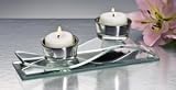 WAVE GLASS DOUBLE VOTIVE DBL VOTIVE