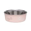 Loving Pets Bella Bowl for Pets, Small, 1-Pint, Paparazzi Pink