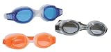 Aqua Leisure Dolfino Goggles - 3 Pack