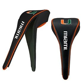 Miami Hurricanes College NCAA Logo Single Magnetic Golf Driver Headcover