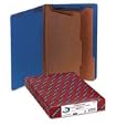 Smead 29784 Smead Pressboard End Tab Classification Folders, Legal, 6-Section, Dk BE, 10/Bx