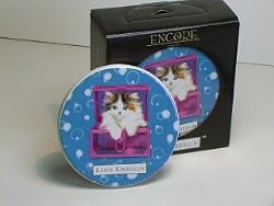Keith Kimberlin Kitten in Pink Box Ceramic Coaster Set