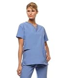 Dickies Marathon Collection Stripe Two Pocket V-Neck Scrub Top (XS-2X) in Assorted Colors.