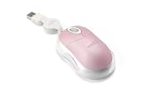 Review Dicota  / A Dicota product. The Spirit mouse is a 3 button scrolling 800DPi optical mouse with retractable USB cable and colour changing LED, available in a variety of colours this is the pink option. Supplied by Hypertec.