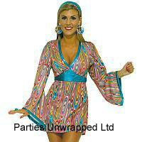 60s 70s Go Go Hippy Swirl