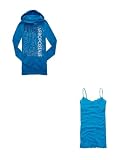 Brand New Aeropostale Friction (Blue) Aero Bling Tunic Hoodie and Friction Solid Lace Camisole Top - Juniors' Size