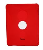 IPS130 Shock Protective Heavy Duty Rubber Skin for Tablet PC - Red