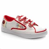 Dunlop Rainbow 3-strap - 5 Uk - White & Red - Fabric