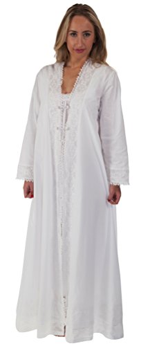 The 1 for U 100% Cotton Housecoat / Bathrobe - Rosalind (Small)