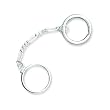 Sterling Silver Quarter Size Key Ring