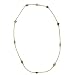 14k Yellow Gold Multi-Gemstone Station Necklace, 18