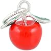 Low price Red Apple Forbidden Fruit Teacher Vintage Style 925 Sterling Silver and Enamel Traditional Charm