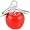image Red Apple Forbidden Fruit Teacher Vintage Style 925 Sterling Silver and Enamel Traditional Charm