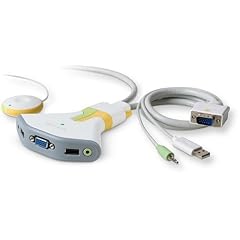 Belkin 2-Port Switch 2 mit Fernbedienung f�r PC USB Audio