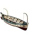 Authentic Models - Very Detailed Model Ship - White S.L.Lifeboat, Blue/Red