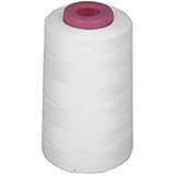 LA Linen Serger Cone Thread, 6000-Yard, White