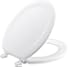 KOHLER K-4648-0 Stonewood Molded-Wood with Color-Matched Plastic Hinges Round-front Toilet Seat, White