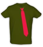 Tie-Shirt Bloody Basic (Men) - Cooles T-Shirt mit Krawatte in einfarbigem Druck