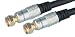 2 Metre HQ Gold Shielded F-TYPE RG6 Satellite / Cable Coaxial by Cable Mountain