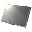 Brushed and Polished Stainless Steel Business Card Case