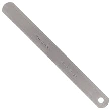 Precision Brand Steel Thickness Feeler Gage, Metric, 12.7mm Width, 127mm Length (Pack of 10)