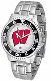 Wisconsin Badgers Competitor Watch with a Metal Band - B000A2CFD8