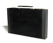 15in Black Suede Backgammon Set