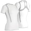 CW-X VersatX Web Top - Short-Sleeve - Women's White/Lite Grey, L