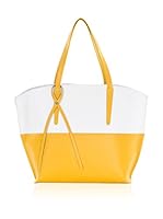 Lucca Baldi Bolso asa al hombro (Blanco / Amarillo)