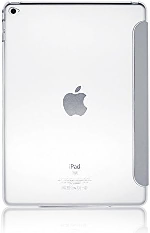 Carkia Ultra Thin Magnetic Smart Cover Pu Leather Protective Case Stand Cover + Hard Back Case with Auto Wake Up/sleep Function for Apple Ipad Mini & Ipad Mini 2 & Ipad Mini 3 / Ipad 2 3 4 / Ipad Air / Ipad Air 2 (Grey, iPad Air 2)