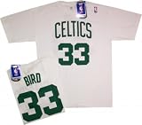 Boston Celtics Larry Bird Adidas 1986 White Throwback T Shirt (XL)