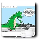 Londons Times Famous People Places Books Cartoons - Godilla after 911 - Mouse Pads
