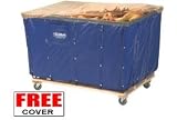 12 Bushel Blue Vinyl Basket Truck, Bulk Truck