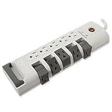 Pivoting 10 Outlet Surge Block With Flat Plug