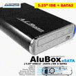 AC Ryan AluBoxTM [5.25 USB2.0   eSATA] IDE & SATA2 - Black (HD52810)