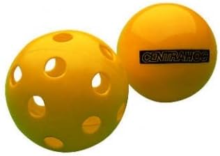 New Centrahoc Practice & Training Inflatable / Perforated Hockey Ball Yellow