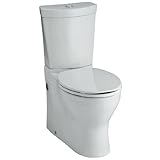 Kohler K-3654-0 Persuade Two-Piece Elongated Toilet with Dual Flush Technology, Less Seat, White