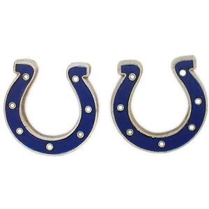 Studded NFL Earrings - Indianapolis Colts