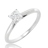 0.25 Carat VS2 - GIA Certified Diamond Solitaire Engagement Ring on 14k White Gold