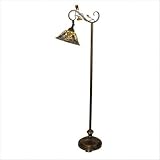 Crystal Peony Floor Lamp in Antique Golden Sand