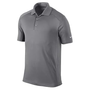 Nike Golf 2014 Dri-FIT Victory Polo Pewter Grey/White Large