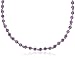 Jewelry : Sterling Silver 3mm Amethyst Necklace, 18"