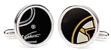 Tokens and Icons NHL Game Used Hockey Puck Cufflinks (Boston Bruins)