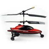 Remote Control (RC) 2 in 1 flying micro indoor car helicopter- Red